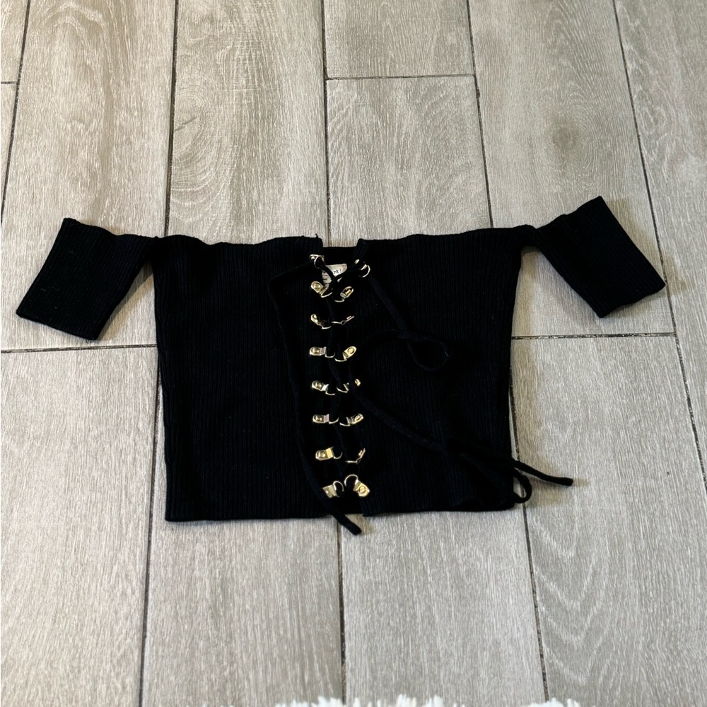 Emory Park off-the-shoulder Crop Top